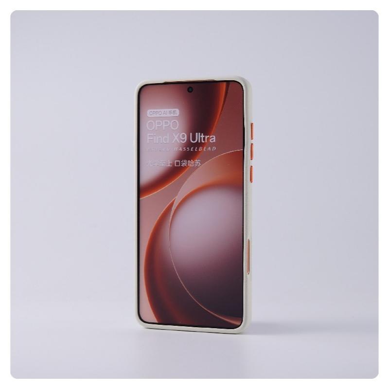 Чехол для OPPO Find X9 Ultra Роскошный Магнитный 360° Кольцо Для MagSafe Матовый Каменный Песок Чехол для Телефона Мягкая Рамка Ударопрочный