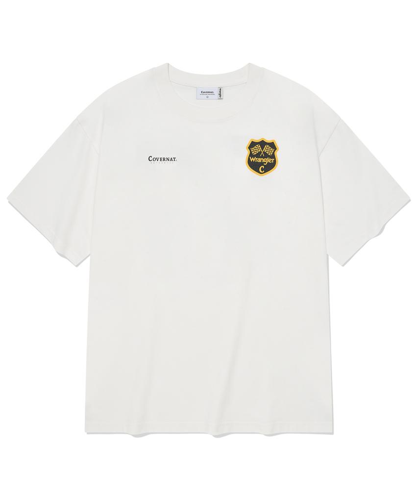 COVERNAT [Covernat X Wrangler] 08 Винтажная футболка Белая
