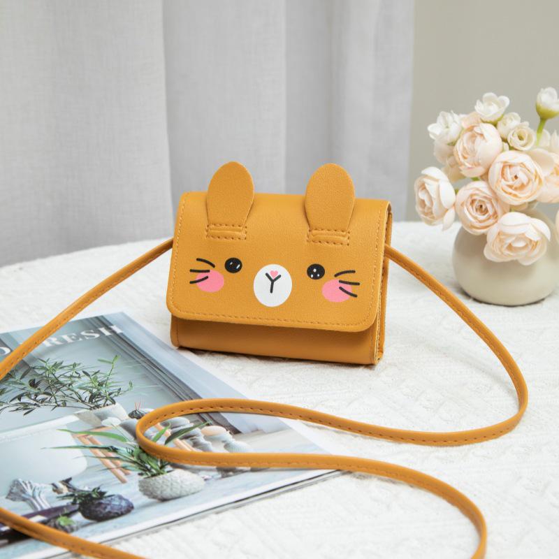 Mini Cartoon Rabbit Coin Purse Crossbody Bag for Children - 2025 Cute & Fashionable Design for Little Girls