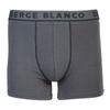 Set of 2 Grey Boxers with Floral Print and Plain for Men SERGE BLANCO