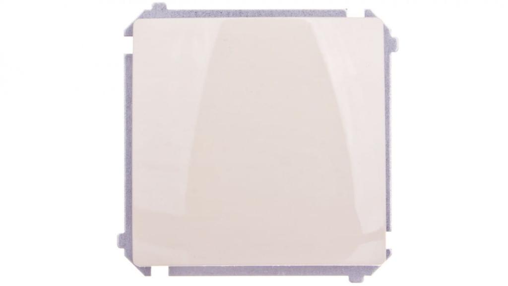 Simon Basic Single Pushbutton, Quick Connect, Beige Bmp1.01/12