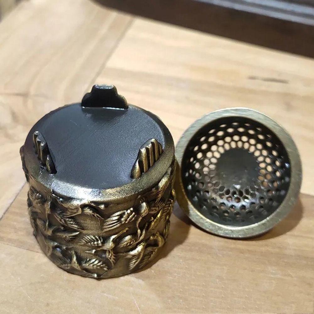 Zinc Zinc Zinc Alloy Tripod Zinc Zinc Alloy Incense Tray Tripod Buddha Incense Tray Retro Crane Incense Holder Office