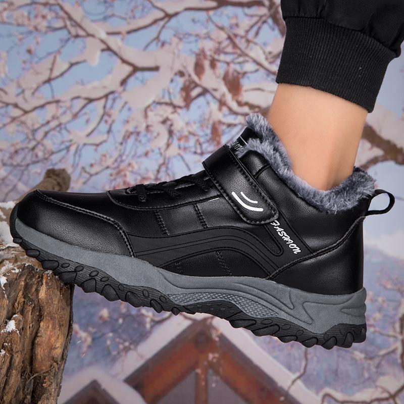 Пара обуви для пожилых людей, обувь для мам, зимние бархатные теплые нескользящие мягкие подошвы, зимние сапоги для пап среднего и пожилого возраста