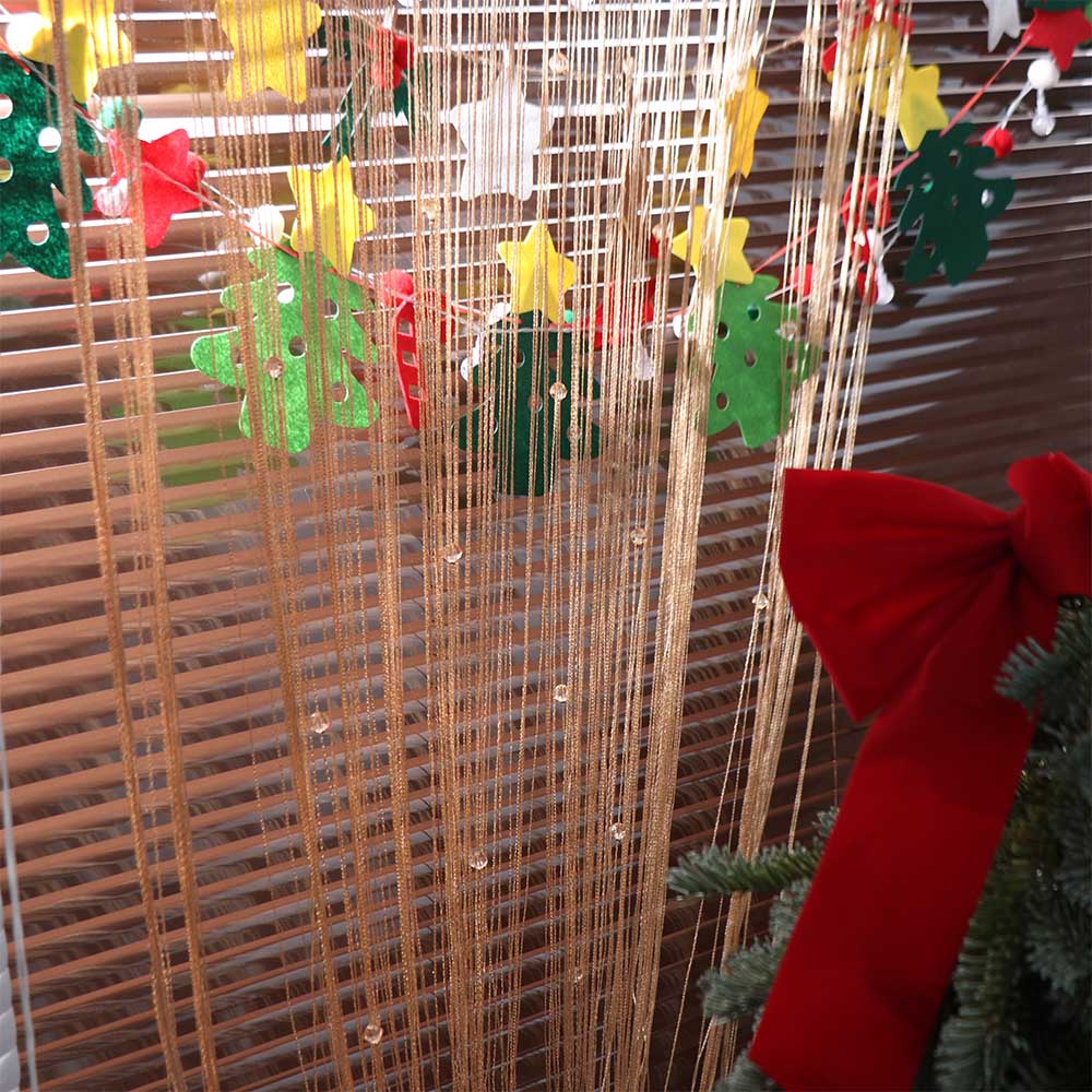 Однотонная хрустальная нитяная штора Блестящая бахрома Занавеска на окно Ретро занавеска на дверь Домашний декор