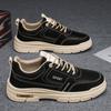 Men's Shoes for Spring Breathable New Trendy Versatile Casual Board Shoes for Men's Low Top Work Leather Martin Boots