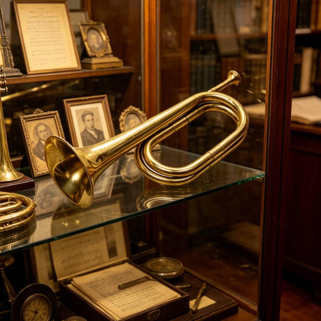 Youth Brass Horn Polished Marching Instrument Classic Bugle Wind Music
