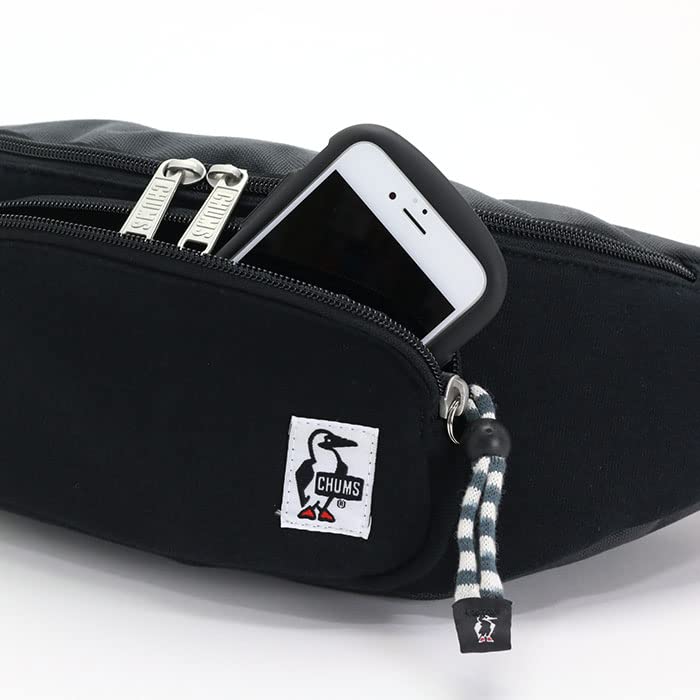 Waist Bag Fanny Pack Sweat Nylon Free Size [Chums] Men's Black/Charcoal