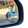 Выпуклое боковое зеркало заднего вида для повышенной безопасности Зеркала для слепых зон Боковое зеркало в форме сердца для автомобиля Простая установка