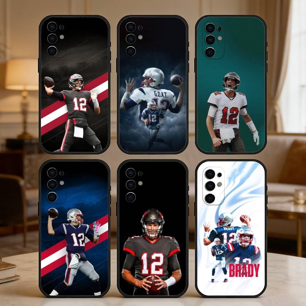 Чехол для телефона Бейсболиста Т-Тома Б-Брэди для Samsung S25,S24,S21,S22,S23,S20,Ultra,S26,Plus,Fe,Note,5G Черный