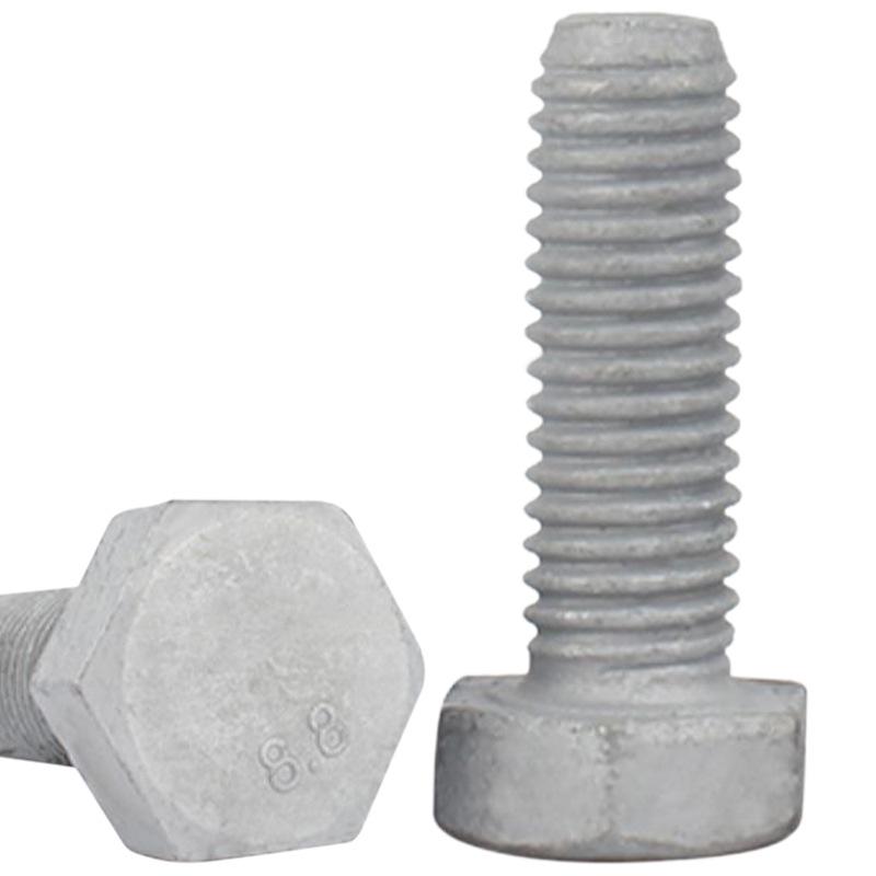 8.8 Grade High-Strength Hot Dip Galvanized Hex Bolts & Screws DIN933 M6 M8 M10 M12
