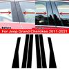Для Jeep Grand Cherokee 2011-6 шт./компл. автомобильные стойки стойки двери, окна, боковая крышка, накладка, декоративная панель, аксессуары для экстерьера