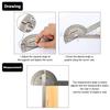 Angle Protractor Angle Finder Ruler Two Arm Stainless Steel Protractor Woodworking Ruler Measure Tool with 0-180 Degrees(30 cm/ 11.8 Inch)