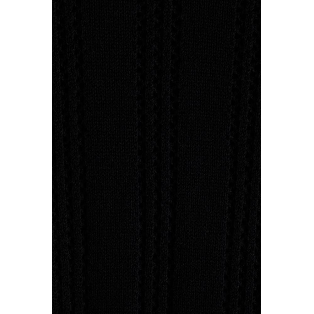 Свитер HM Pointel Knit Regular Fit, черный