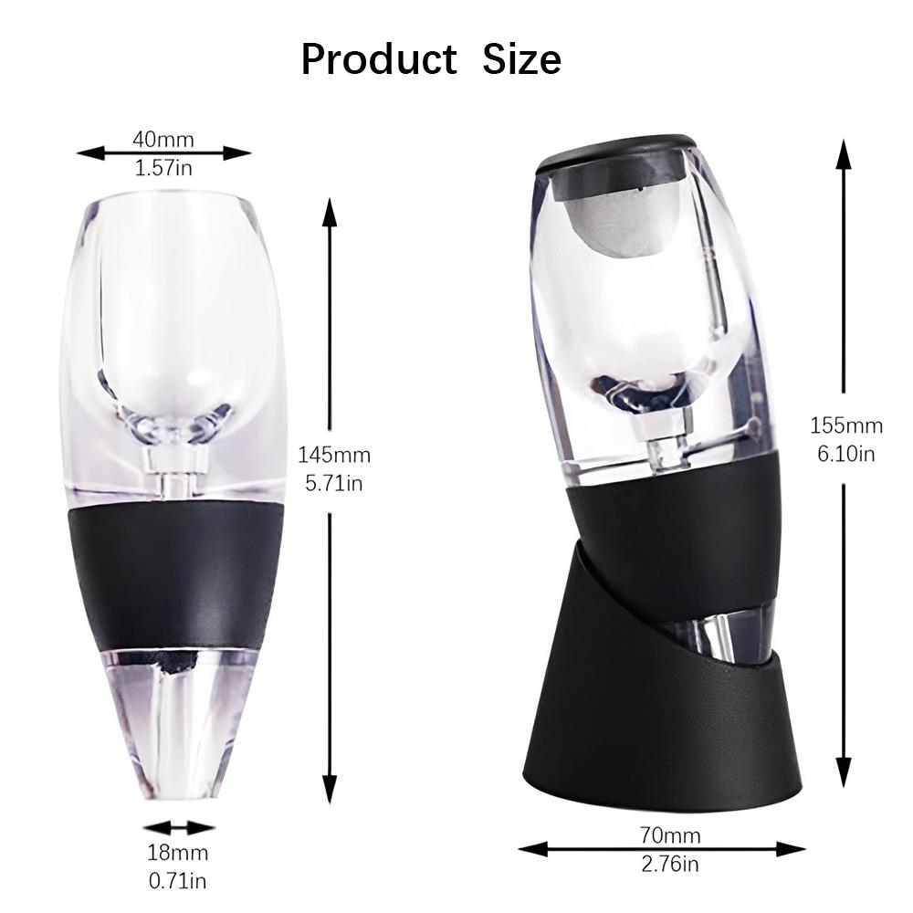 AIKARO Wine Air Aerator Pourer Red Wine Decanter with Filter and Base