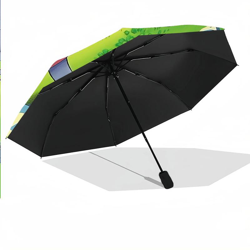 Animal Crossing Windproof Auto 8 Rib Folding Umbrella Portable Outdoor Parasol