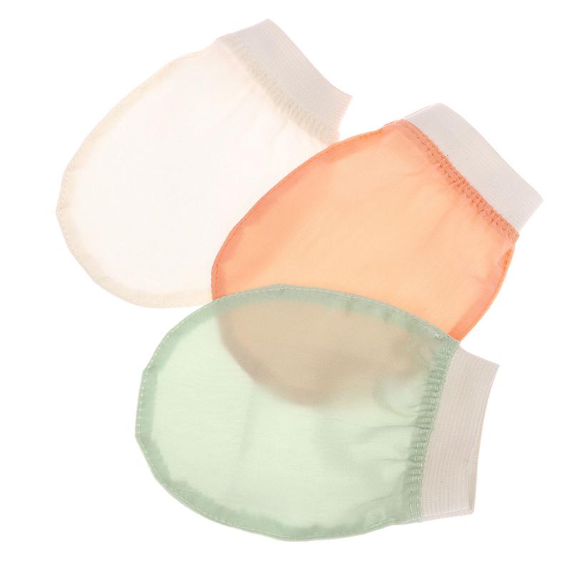 Шелковое отшелушивающее полотенце для умывания лица Мягкий отшелушивающий скраб для ванны Шелковые перчатки для умывания лица