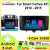 For Smart Fortwo 451 2010-2015 Android 13 Car Radio Multimedia Video Player Wireless CarPlay 2 Din Stereo GPS
