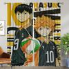 Haikyuu кухонные шторы для гостиной шторы для домашнего интерьера шторы 2 шт тюль для спальни перегородка затемнение