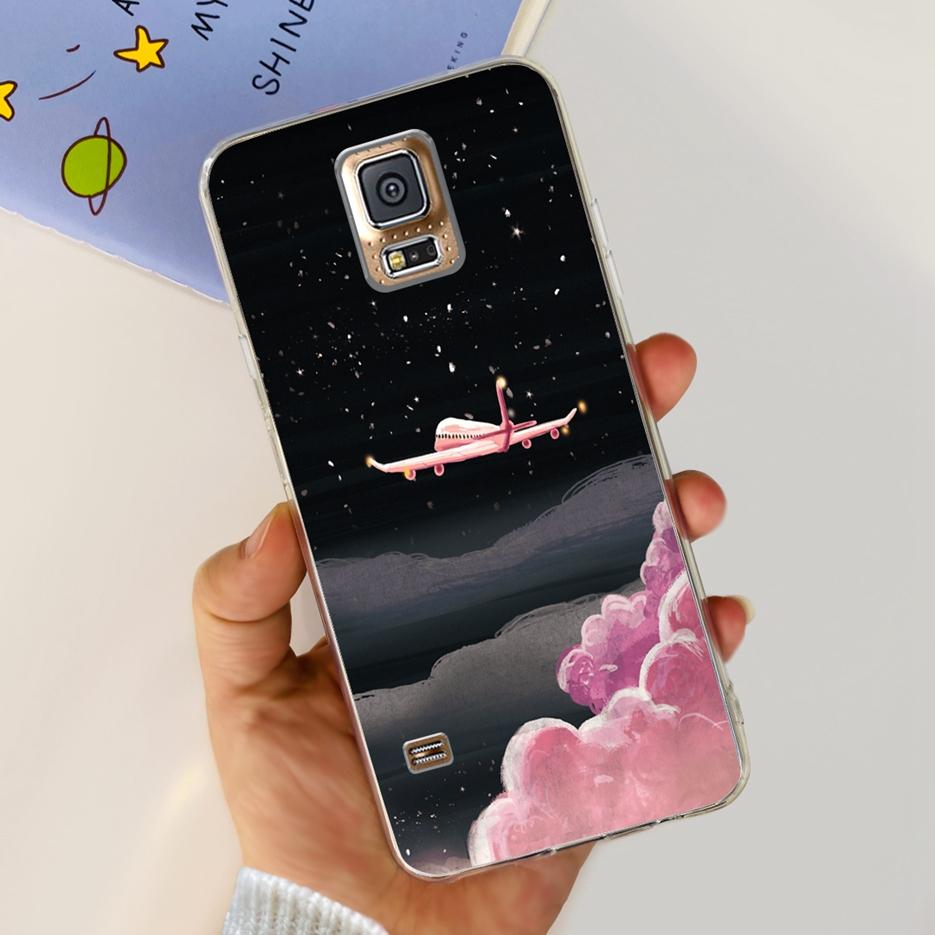 Чехол для Samsung Galaxy S5 G900F G900I G900M G900A G900T Милый Расписной Чехол Мягкий ТПУ Чехол для Телефона Для Samsung S5 S 5 GalaxyS5 Сумки