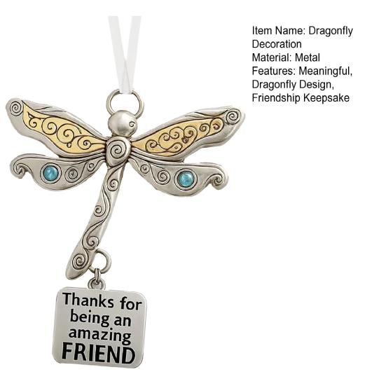 Friendship Dragonfly Ornament Dragonfly Hanging Decoration with Sentimental Quote Friendship Keepsake