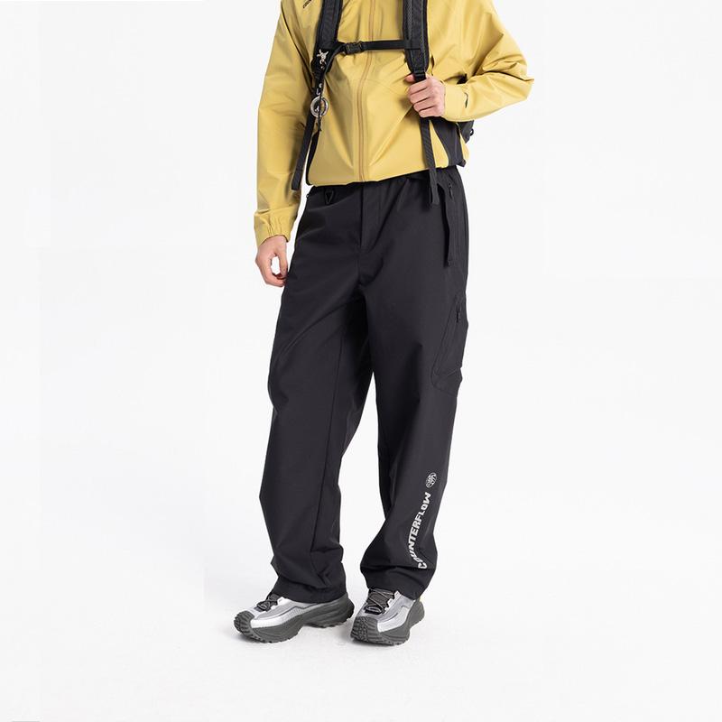 Li Ning CF Letter Print Outdoor Водонепроницаемые удобные универсальные брюки-карго мужские низы черного цвета AYKV209-4