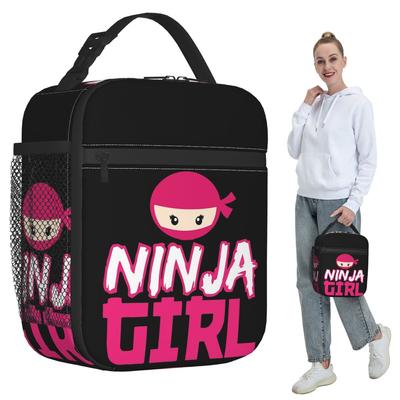 Spy Ninja Girl Insulated Lunch Bag for Women Office Cooler Thermal Food Box Tote Portable Lunch Boxes Container