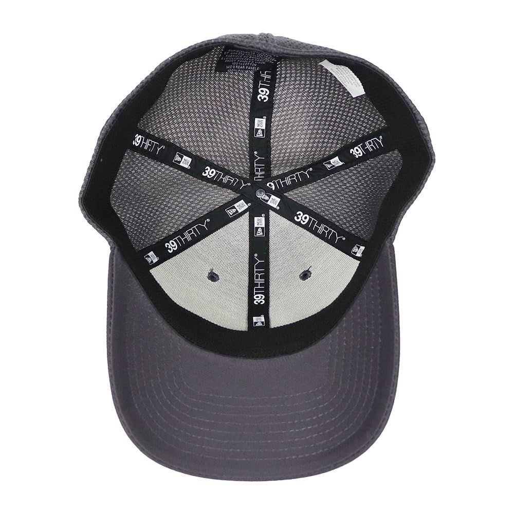 NEW ERA Mesh Cap for Men and Women NewEra NE1020 Plain Hat Baseball Cap Baseball Cap 39THIRTY Stretch Elastic 6 Panel Trucker Charcoal Gray [New Era]