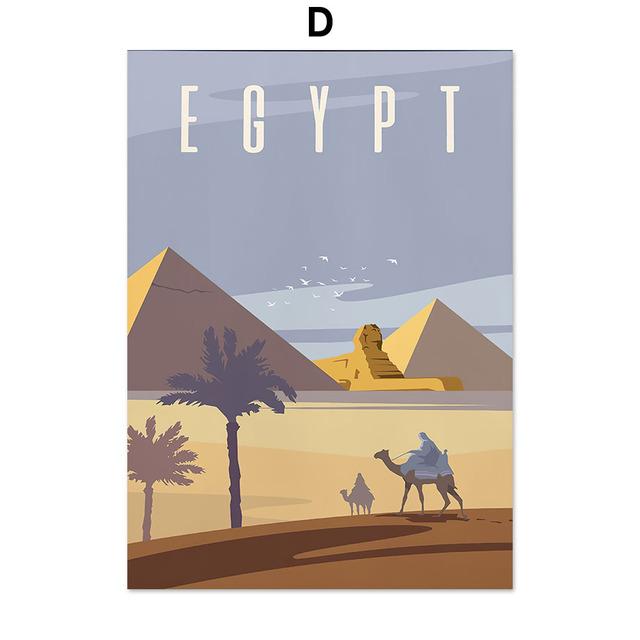 Асгард Ваканда Египетский сад Барселона Абстрактные скандинавские настенные художественные постеры и принты, картины на холсте, картины для декора гостиной