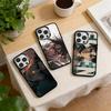 Чехол для телефона с пейзажем Атака Титанов Для iPhone 17,16,15,14,13,12,11 Plus,Pro Max,XS,Красочный Серебристый Черный Чехол