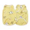 Cotton Pet Vest Small Dogs Lightweight Cartoon Print Dog Shirt Yellow Pink Green S To 7XL