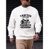 Men's "Tractor Pulling Is My Favorite Season" Graphic Casual Crewneck Sweatshirt.