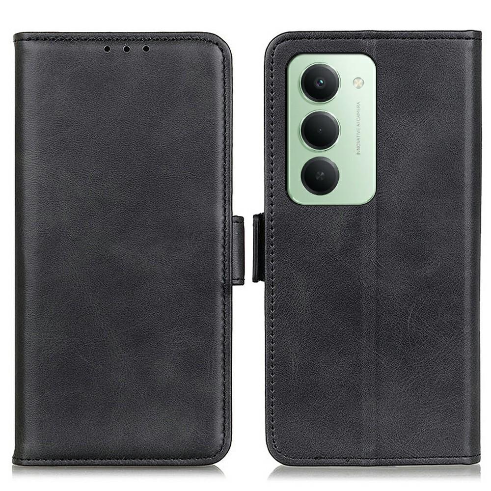 Для Xiaomi Redmi 15 5G (Глобальный) (169 мм) Чехол-подставка из ПУ кожи с текстурой коровьей кожи
