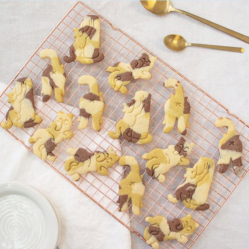 1 Pcs Cat Cookie Cutters Kitty Butt Shape Diy Biscuit Cookie Mold Stamp Bakeware