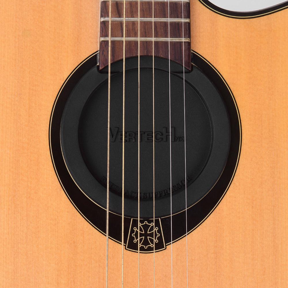 VERTECHnk SM 05 Guitar Soundhole Cover Block Sound Hole Feedback Buffer Black Rubber for EQ Acoustic Folk Guitars