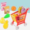 Игрушки Тележка для покупок, Тележка для продуктов Набор для супермаркета Фрукты Овощи Игровая еда Ролевая игра Кухня Магазин Игрушки для детей 3+