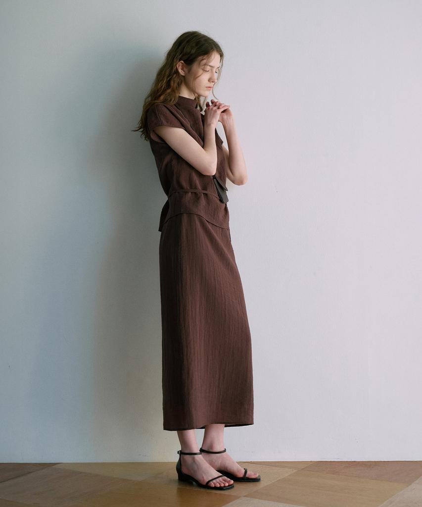 Lamerei Linkle Sheer H-Line Maxi Skirt[Lmbfspsk413]-2Color
