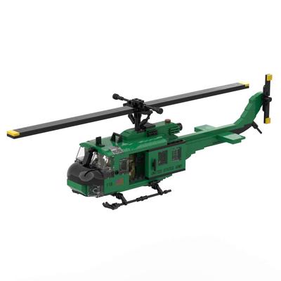 UH-1D HUEY Вертолет Набор Строительных Блоков Игрушка Набор для Сборки Армейский Военный Комплект UH1D Комплект Совместим с Брендами