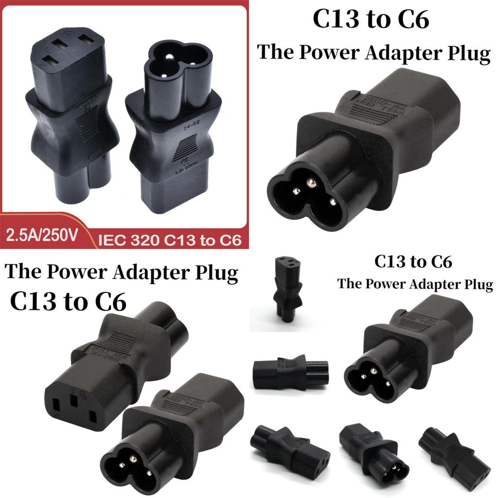 Wa-0102 Meihua Rotary Brand C13 To C6 Power Plug For Internet Cafe Computer Case Pdu Lcd Monitor Modification 250v 10a
