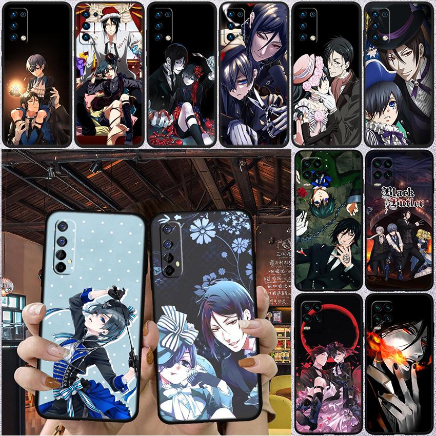 RP7 Black Butler Phone Case for Samsung Galaxy S20 S21 S22 Ultra FE + Plus A21S A22 A24 A25 A26 A30 A30S A31