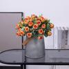 Decoration Artificial Eucalyptus Rose Floral Arrangement Lifelike Flowers Simulation Plants Leaves