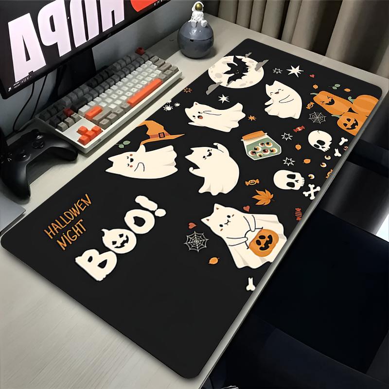 Mouse Pad Size Gamer Cartoon Ghost Keyboard Pad Computer Gaming Extended Mousepad Office Pc Accessories Anime Desktop Mouse Mat