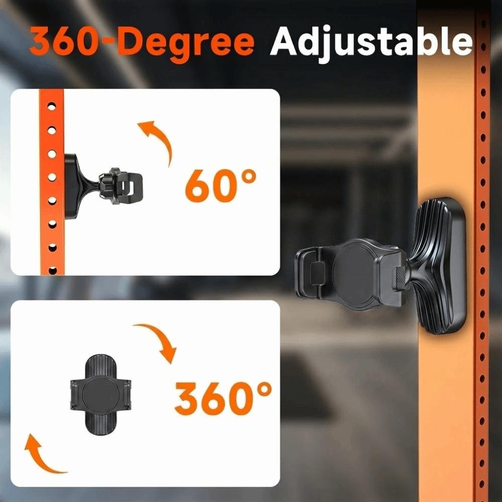 Adjustable Magnetic Phone Holder Phone Holder Clamp Gym Forklift Kitchen