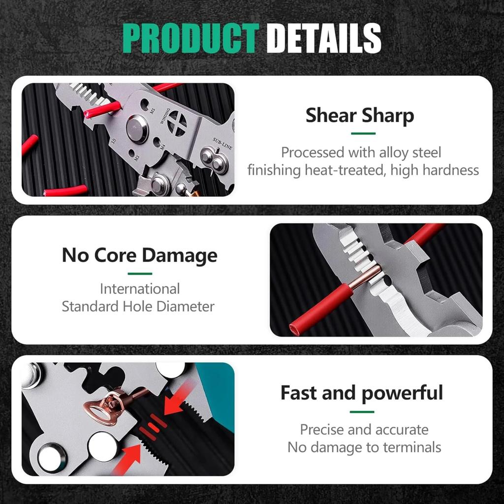 Инструмент для зачистки проводов Многофункциональный инструмент для зачистки электрических проводов