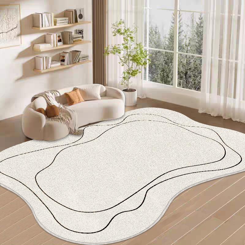 Nordic Irregular Carpet Спальня Прикроватный ковер Впитывающий Грязеотталкивающий Противоскользящий Гостиная Ковер