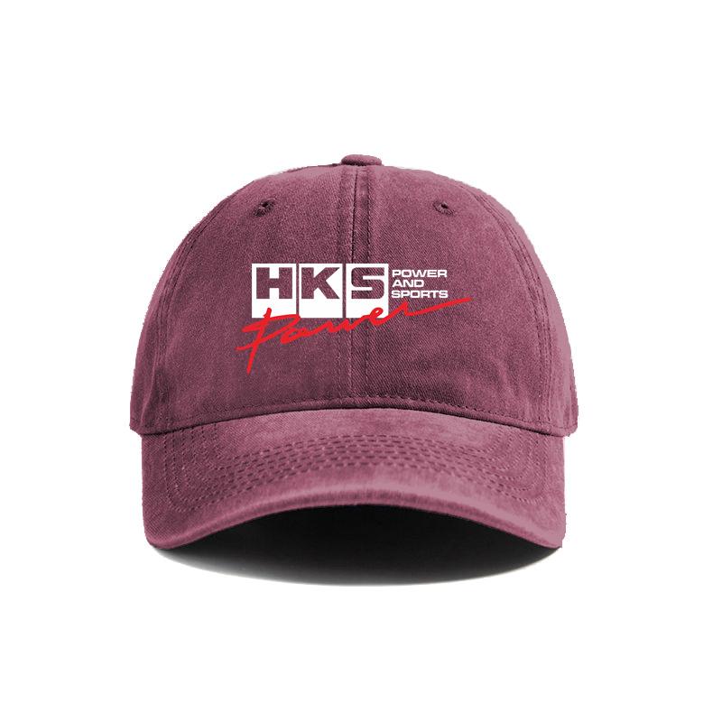 Кепка HKS Power and Sports с потертостями, унисекс, ретро, для улицы, летняя, регулируемая, папина кепка MZ