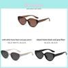 Солнцезащитные очки Gm Summer Cat Eye с поляризационными линзами под черепаховую расцветку для стильной защиты от солнца и вождения