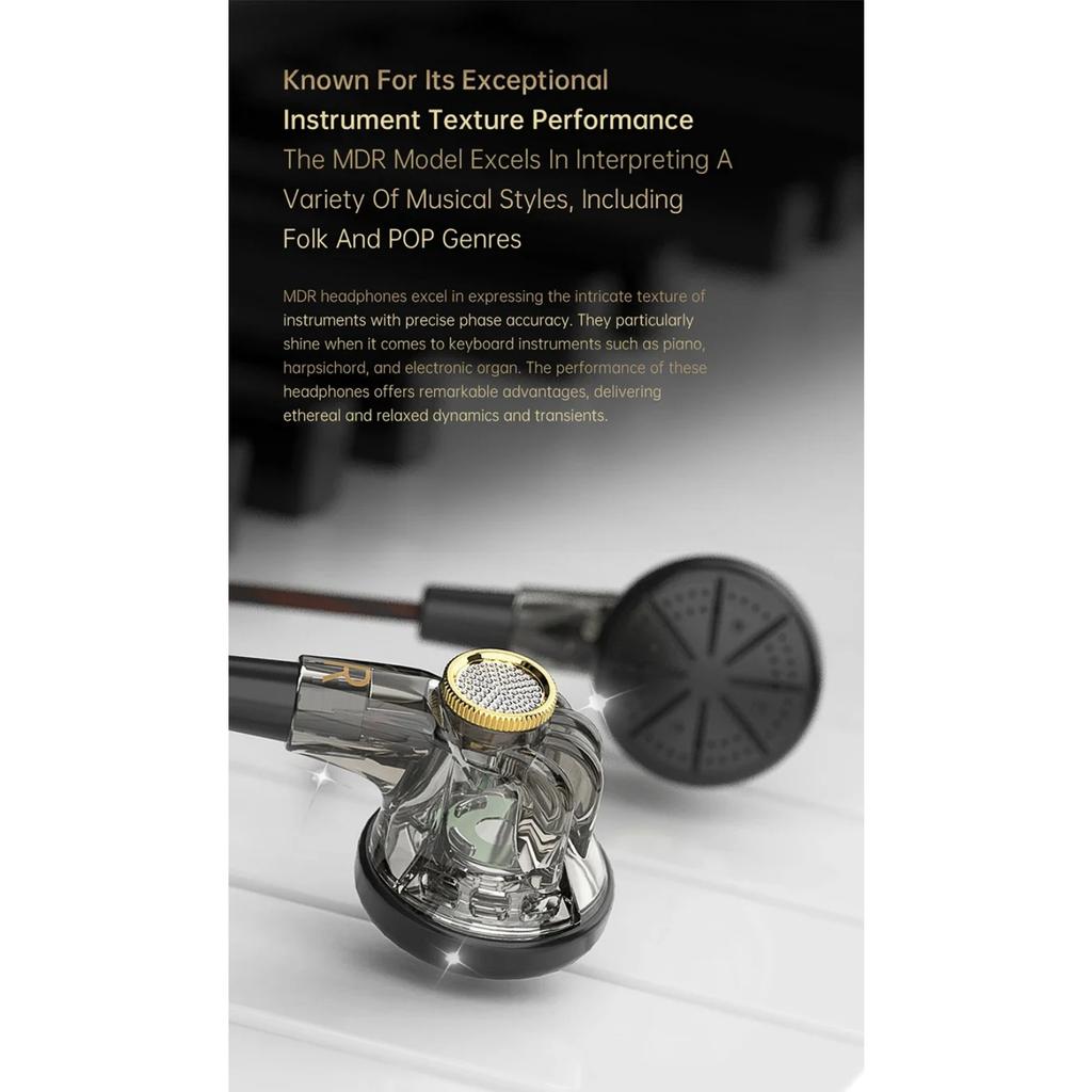 QKZ MDR Flat-Head Headphones 16MM Large Dynamic HIFI Bass Sport Earbuds Music Wired Earphones 3.5MM AUX Headset In Ear with Mic