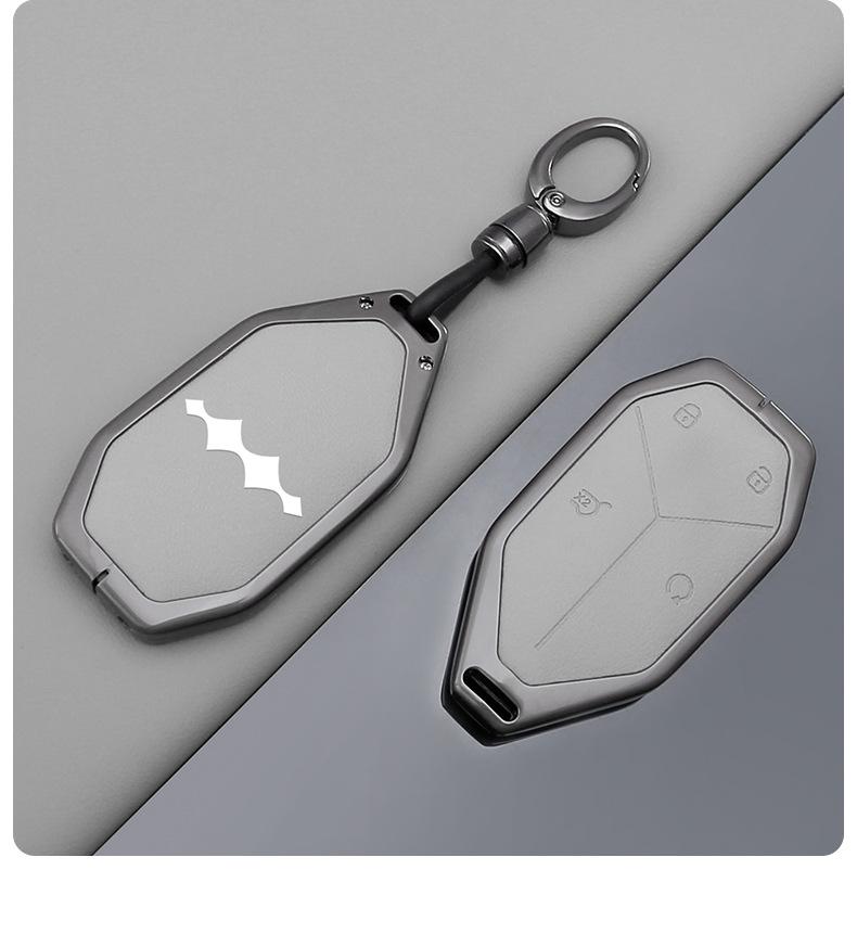 Zinc Alloy Key Fob Case for BYD Leopard 3, 5, 7, 8 Titanium Models