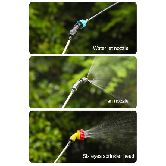 1.3 Gallon/2.1 Gallon Electric Sprayer Built-in 18650mAh Rechargeable Battery Sprayer Garden Sprayer with Telescopic Spray Wand for Plant Watering