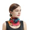 Yousheng Women Floral Chiffon Ring Scarf Neck Guard False Collar Elastic Bib Wraps Travel Scarf Versatile Accessory